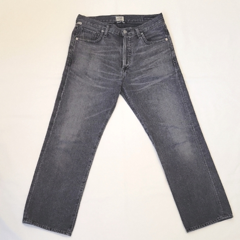 Citizens Of Humanity Denim Jeans Emery Relaxed Crop Denim Womens Size 25